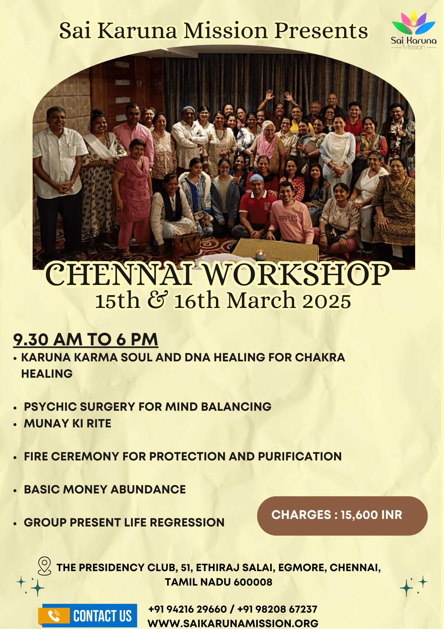 Chennai Workshop