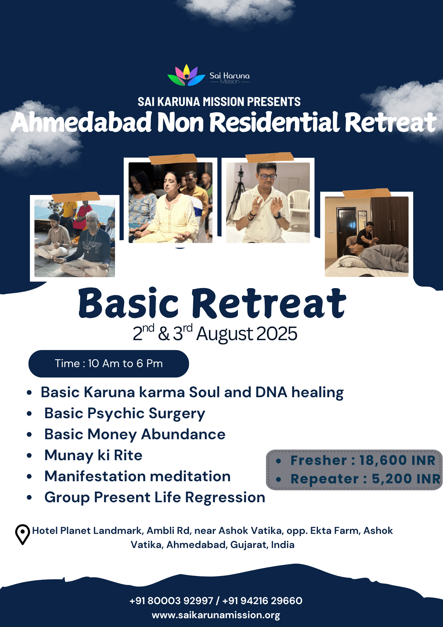Ahmedabad Non Residential Retreat