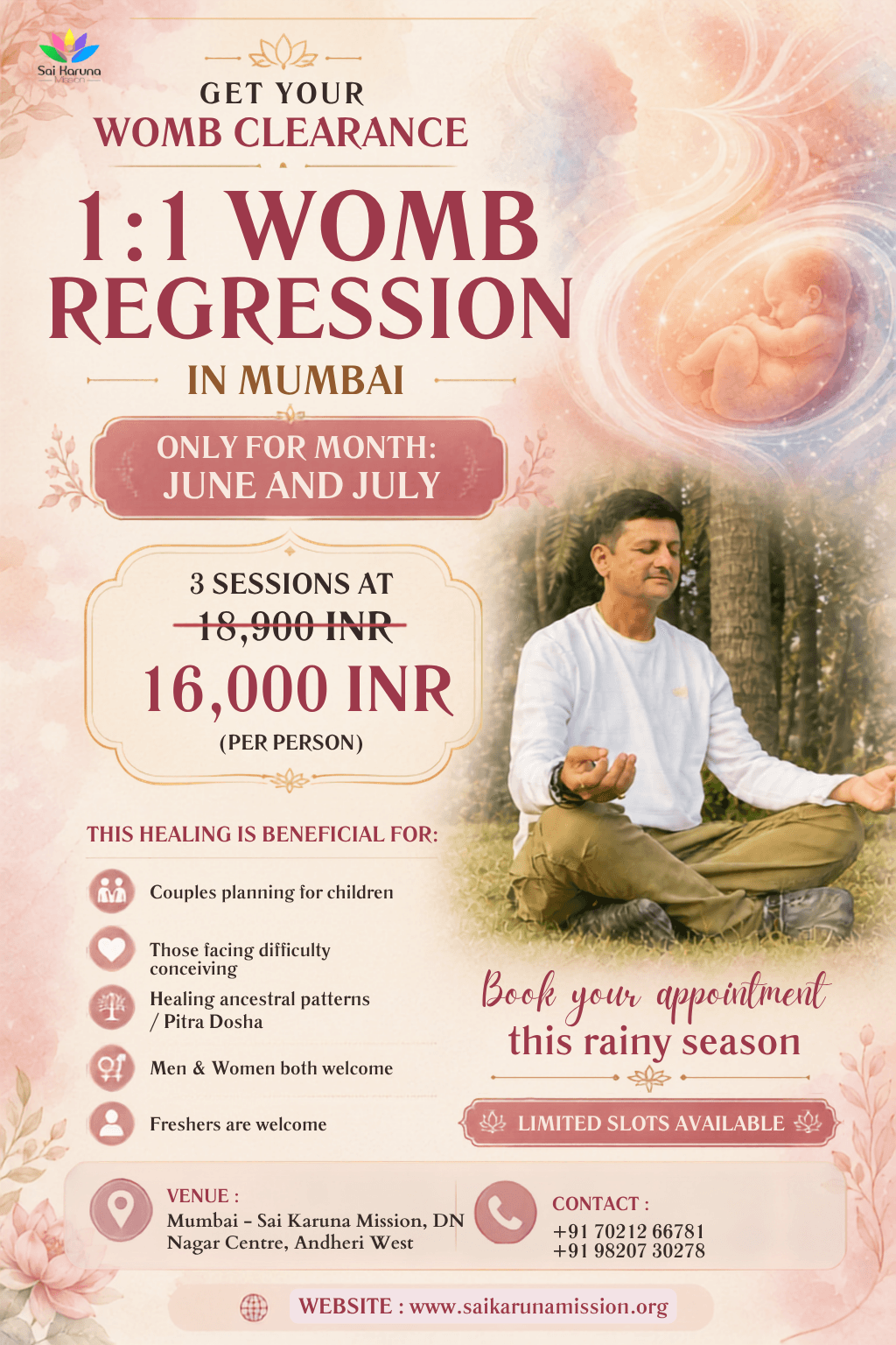 One to One Womb Regression in Mumbai