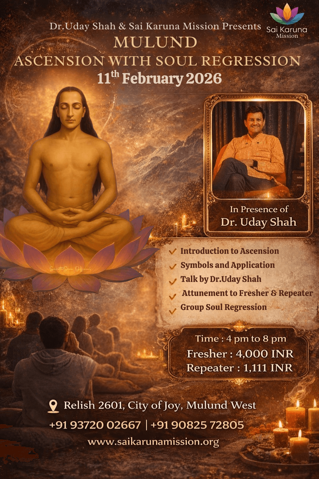 Mulund ascension workshop with Dr. Uday Shah