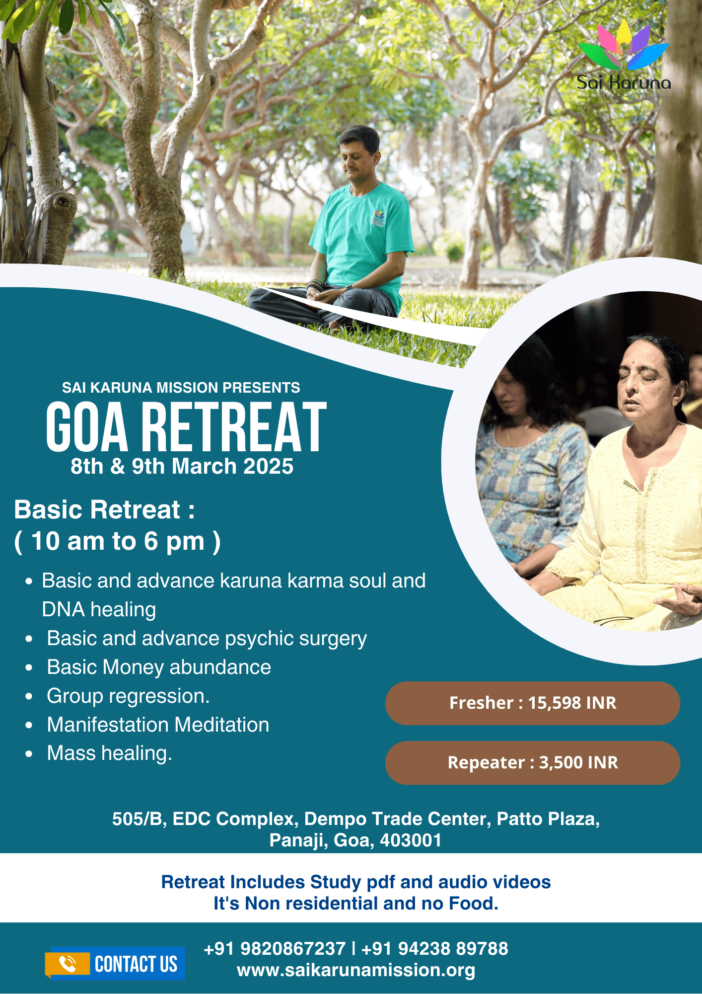 Goa Non Residential Retreat