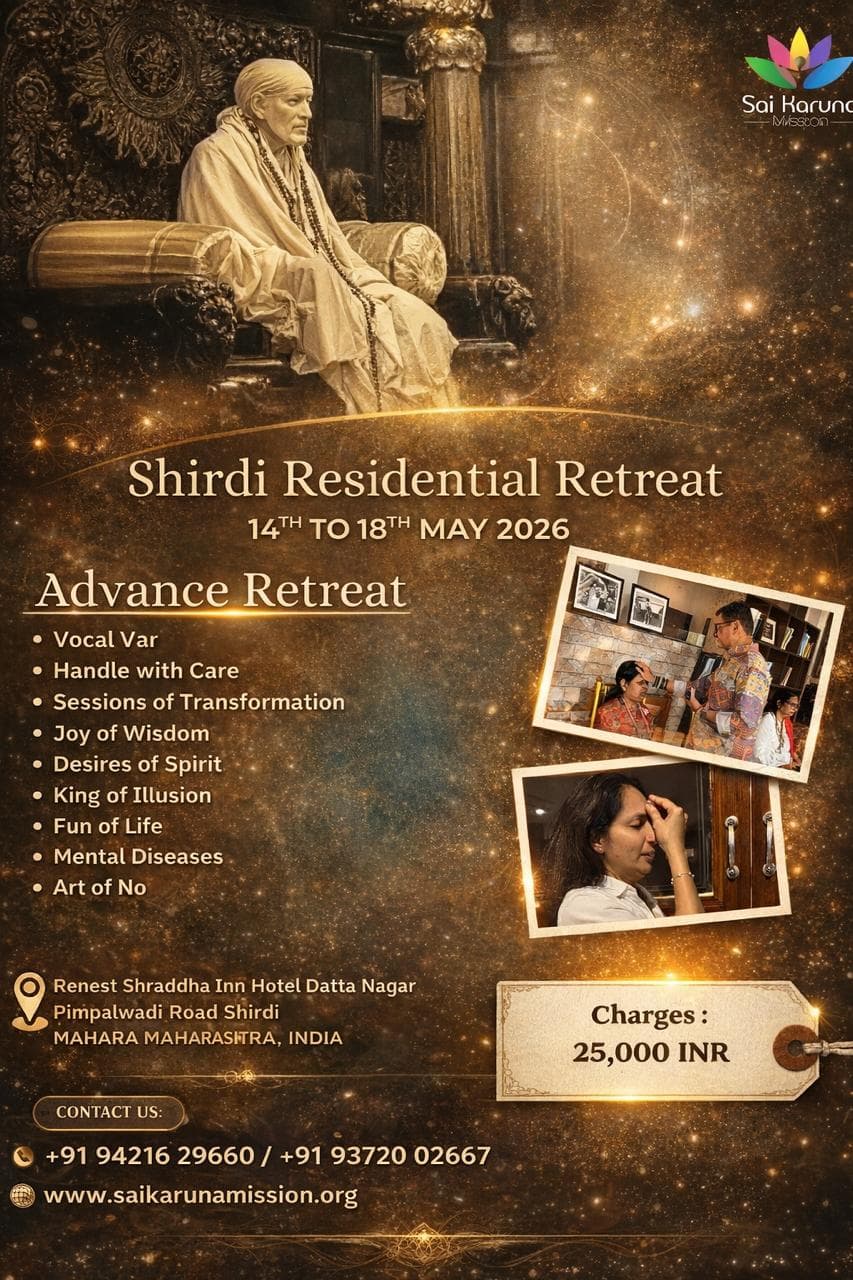 Shirdi Residents Retreat with Dr.Uday Shah