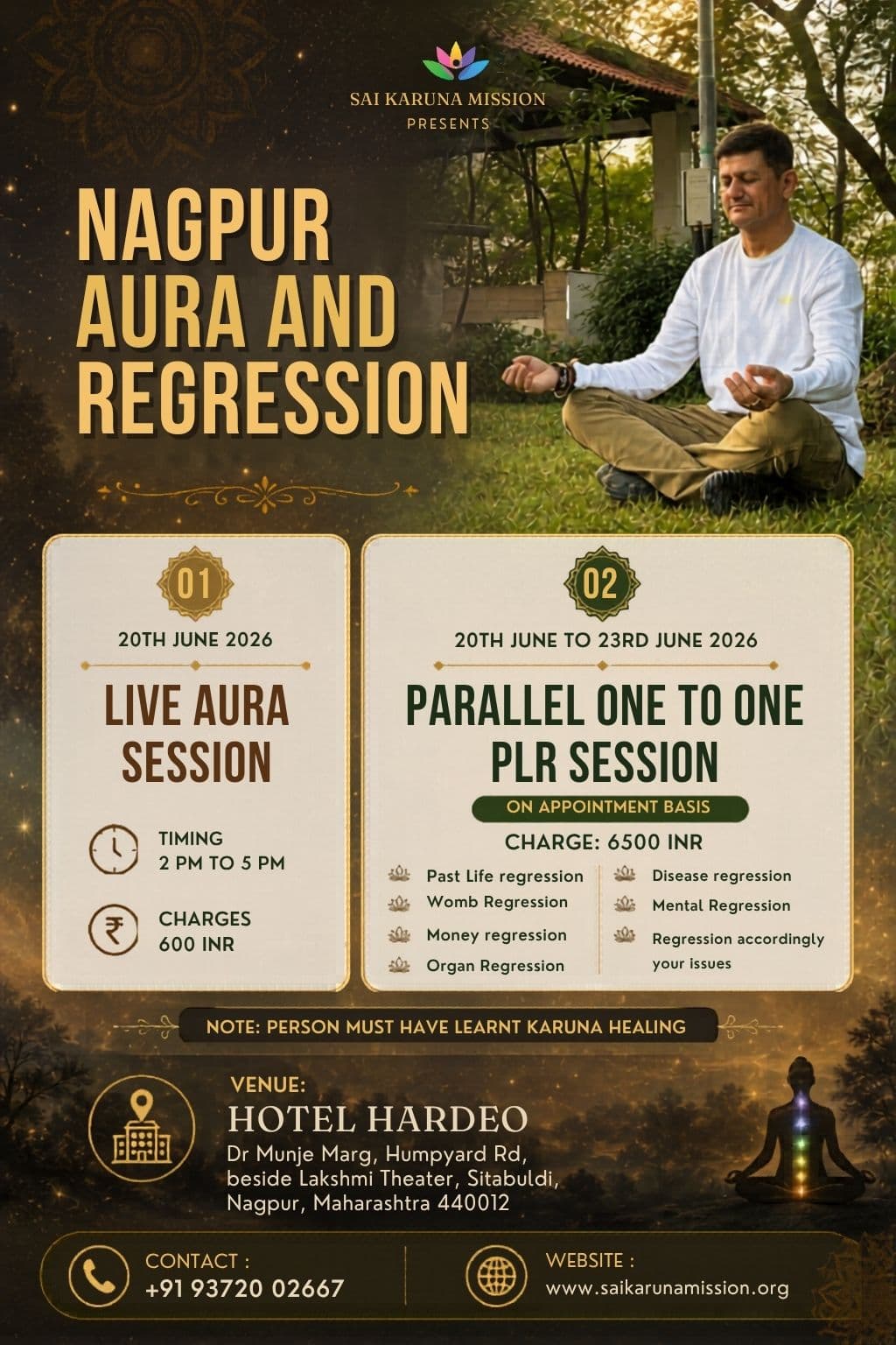 Nagpur live aura and Regression